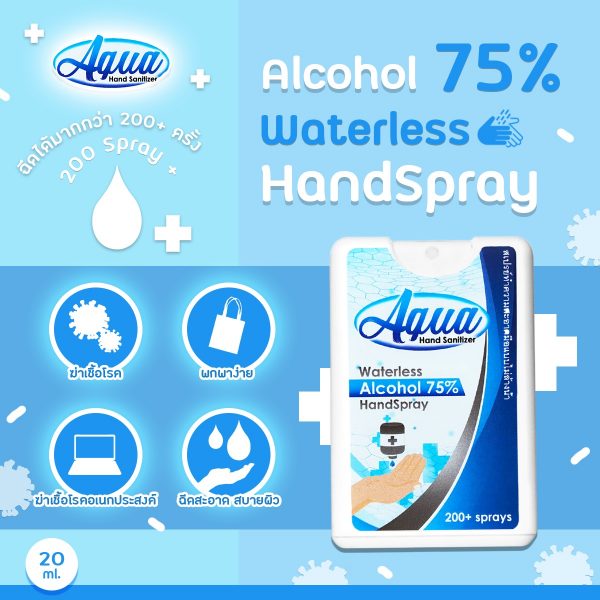 AQUA Hand Cleansing Spray Alcohol 75%